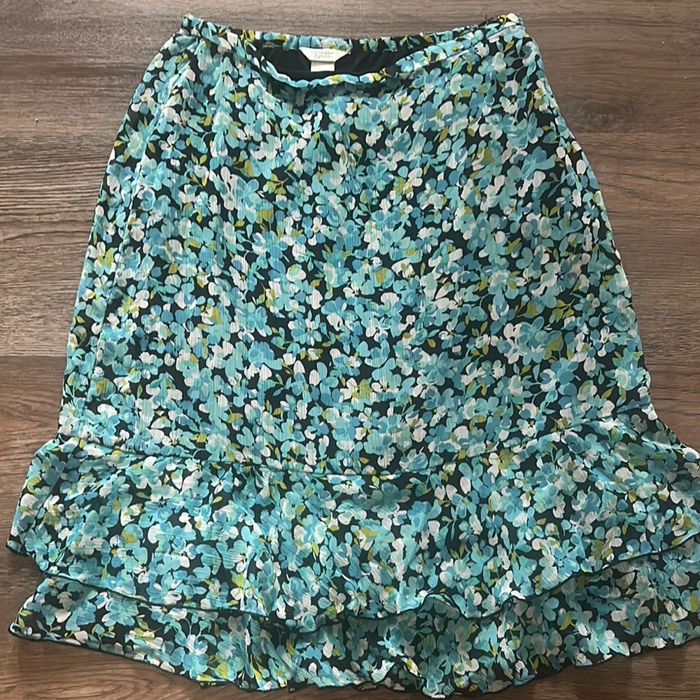 Christopher & Banks Green Bubble Skirt
